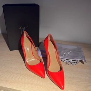Orange Red Giuseppe Zanotti Pumps 38